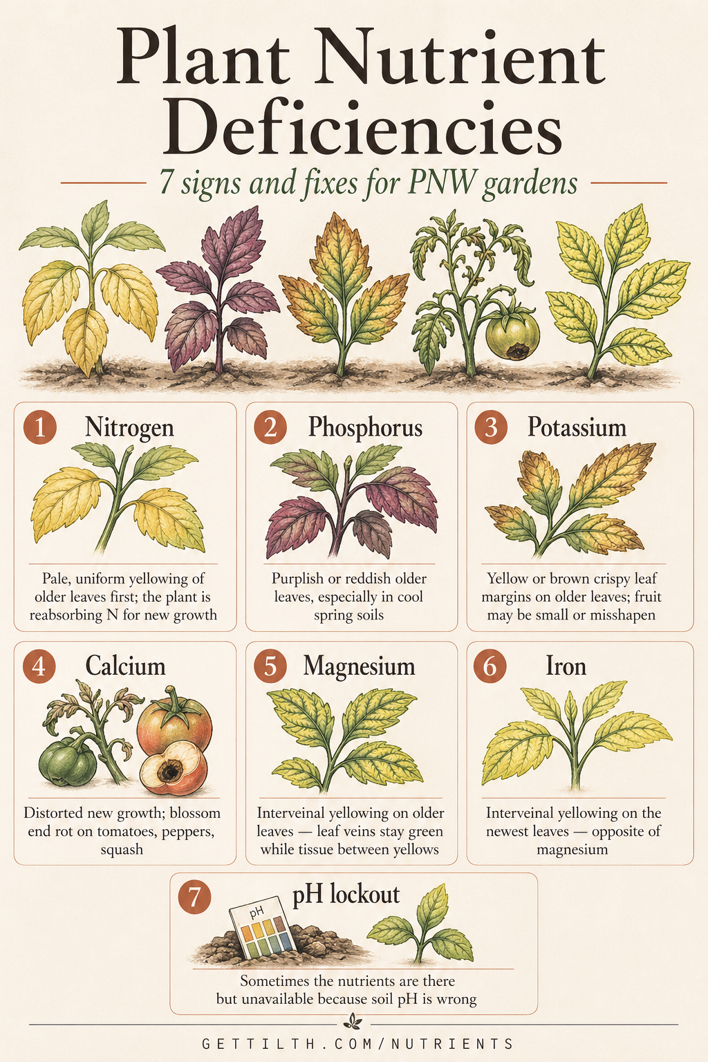 Plant nutrient deficiencies pin